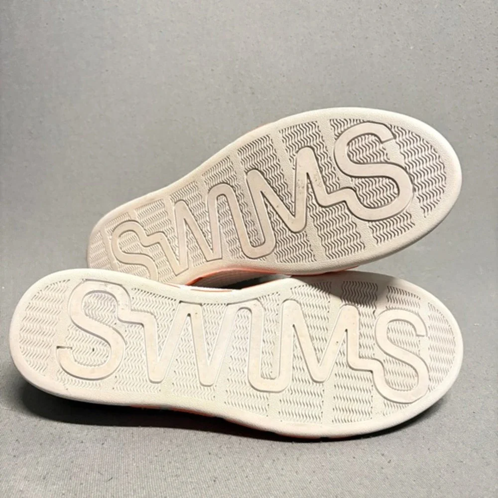 SWIMS Breeze Tennis Knit in White and‎ Orange Size 8 Men's